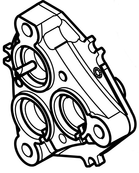 Korpus pompy RE150/170, Stihl RE016470403