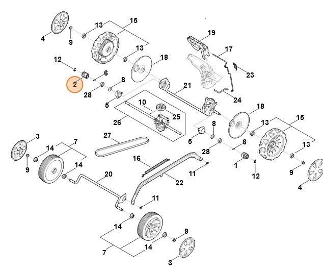 Zębnik napędowy, Stihl 00006402506
