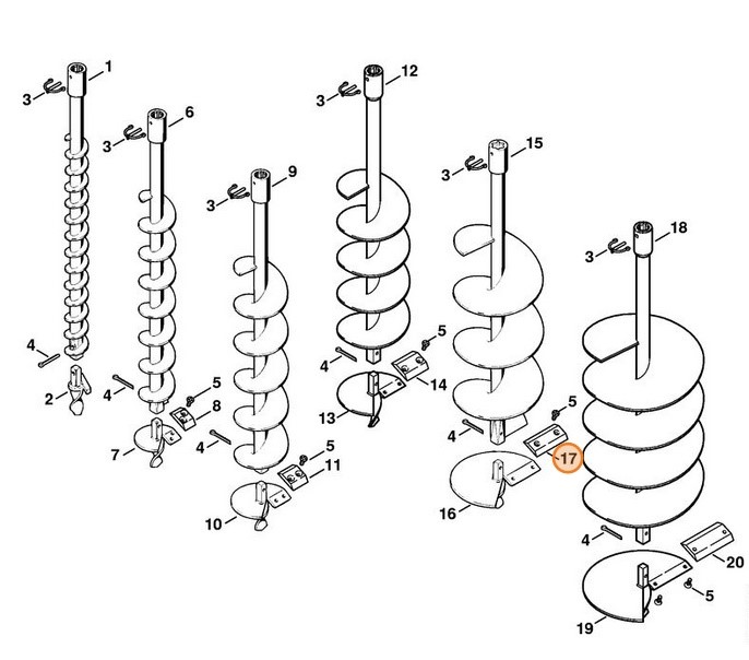 Nóż / noże Ø 150 mm, Stihl 44046823104