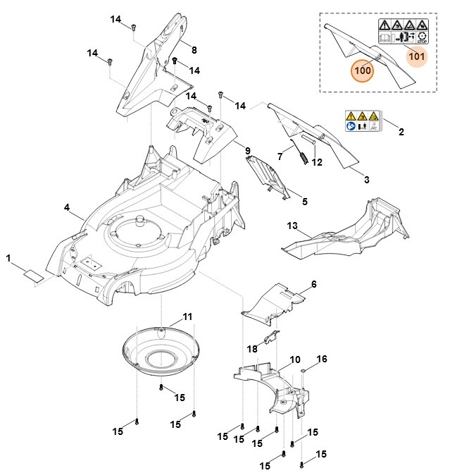 Pokrywa, Stihl 63647002711