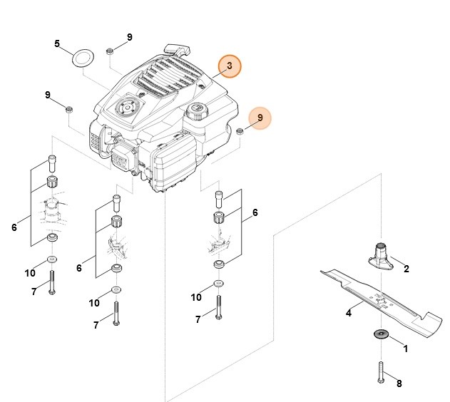 Spalinowy silnik benzynowy EVC 200.4 C (EVC200-0010), Stihl 63380111831