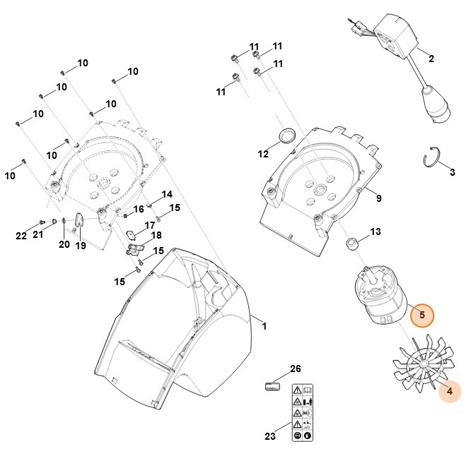Silnik elektryczny 400V (2,9kW), Stihl 60086000212