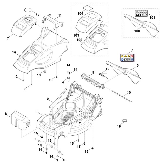 Pokrywa, Stihl 63117060710