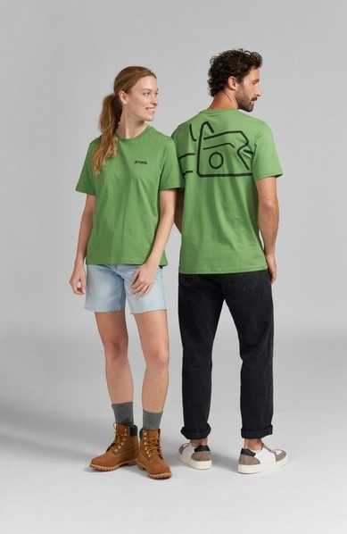 Koszulka CHAINSAW BACK zielona, Stihl 04213013548, 04213013552, 04213013556, 04213013560, 04213013564, 04213013568