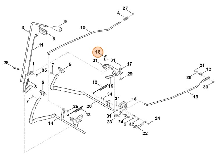 Kabłąk sprężysty, Stihl 61657080300