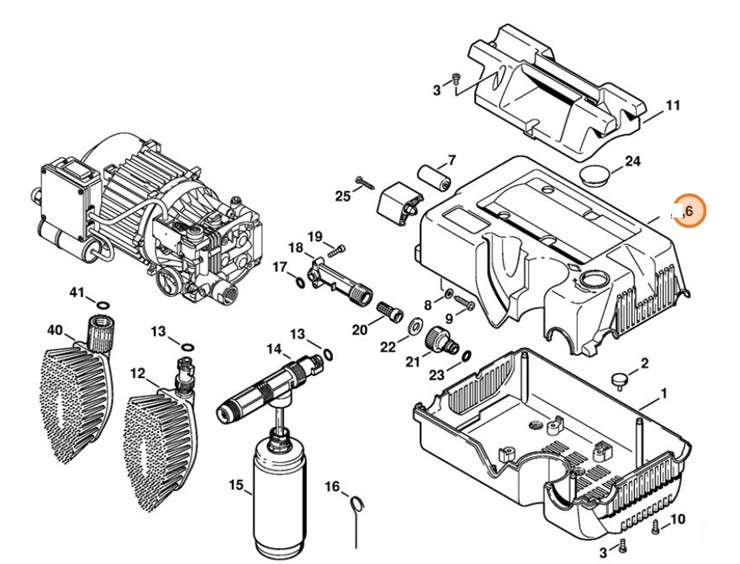 Pokrywa górna, Stihl 47197062106