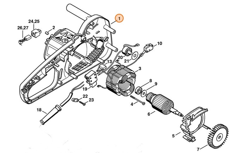 Obudowa silnika, Stihl 12086021201
