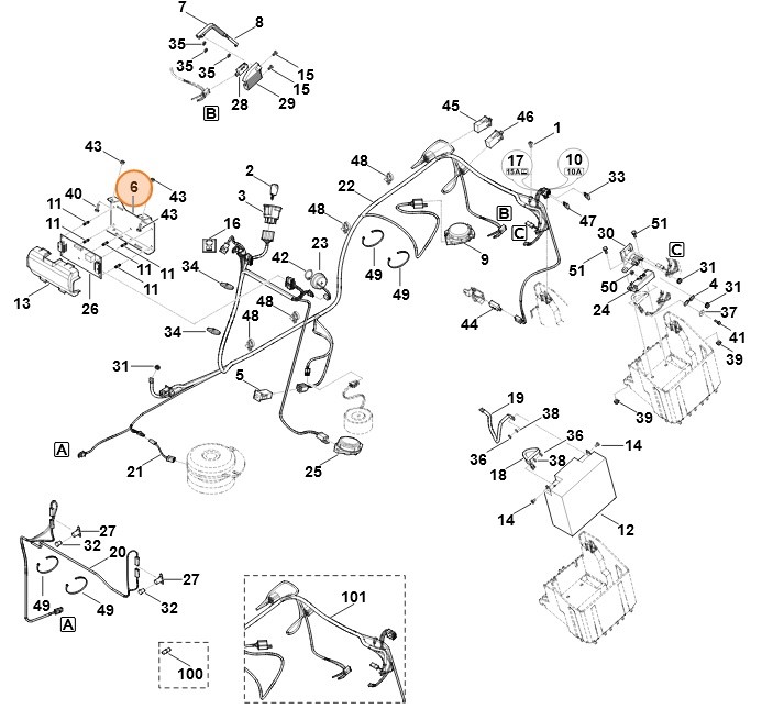 Płytka wspornika, Stihl 61707635495