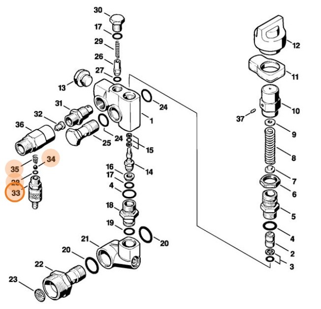 Zawór, Stihl 47165100400