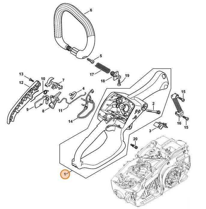 Korpus rękojeści, Stihl 11377901006