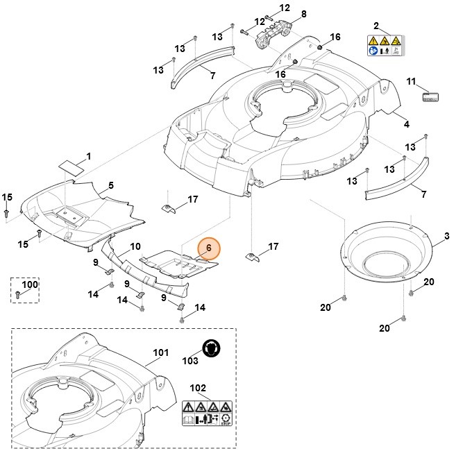 Osłona, Stihl 63837068100