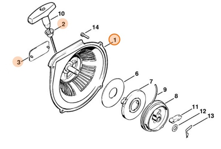 Obudowa wentylatora, Stihl 11060802002