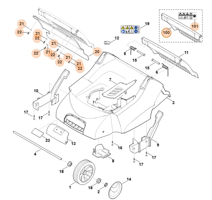 Pokrywa, Stihl 62907002706