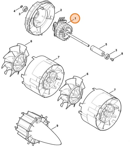 Silnik elektryczny, Stihl 48536000200