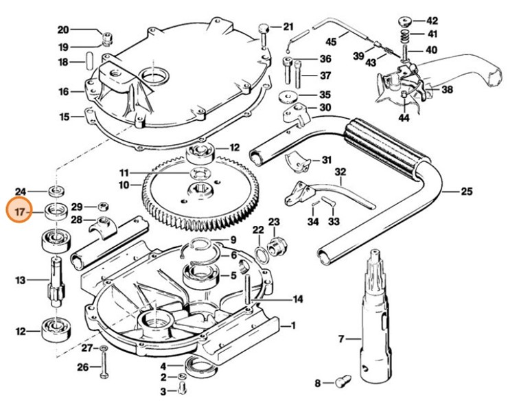 Pierścień uszczelniający wał 20x30x5, Stihl 96390032210