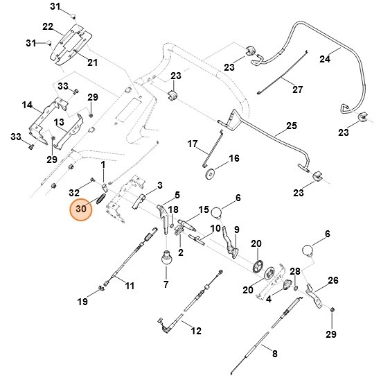 Sprężyna naciągowa, Stihl 63957641600