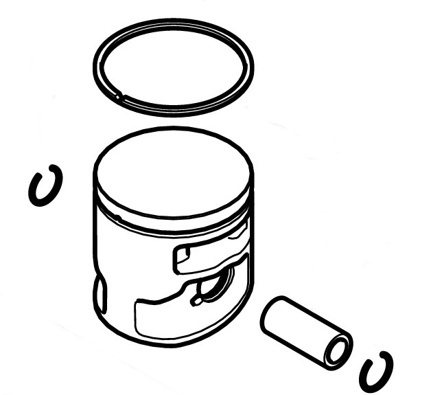 Tłok Ø 40,5 mm, Stihl 11480302017