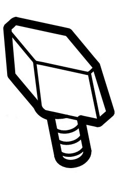 Śruba motylkowa M8x20, Stihl 61659505100