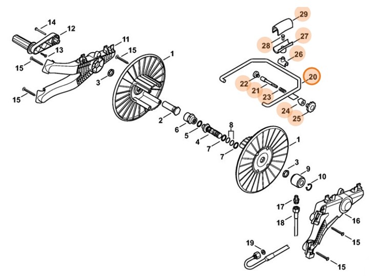 Prowadzenie węża, Stihl 47800071007