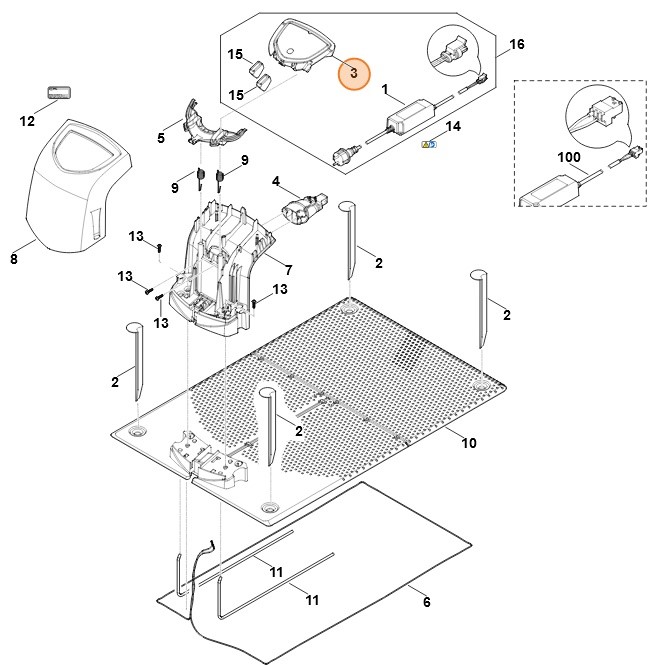 Moduł układu elektronicznego, Stihl 63094301461