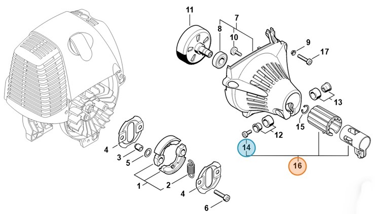 Obejma zaciskowa, Stihl 41807904700