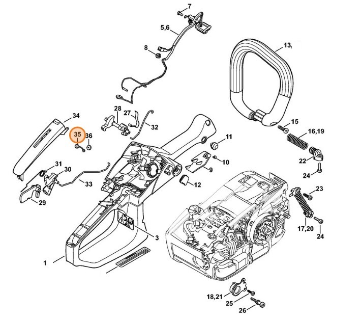 Zabezpieczenie, Stihl 11457908101