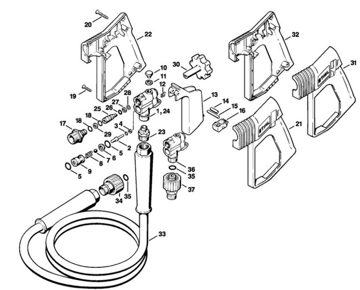 Pistolet, Stihl 49255001300