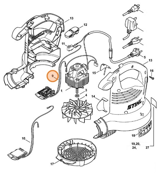 Wiązka kabli, Stihl 48114403026