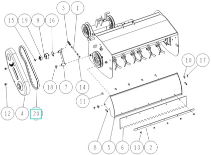 Pasek klinowy SB-39 (W800), Orec 89-6123-003902