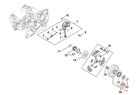 Podkładka Ø 27 mm, Stihl 00009581032