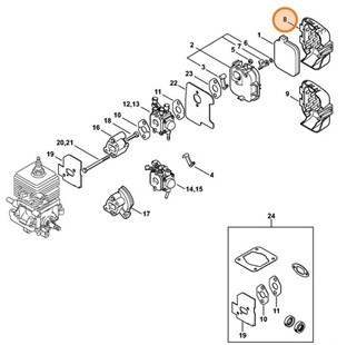 Pokrywa filtra, Stihl 42291410501