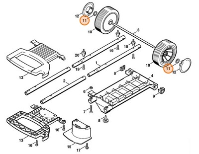 Podkładka zaciskowa, Stihl 47177083600