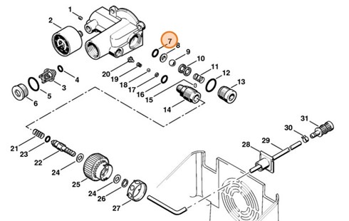 Okrągły pierścień uszczelniający 11x1,5, Stihl 96459457523