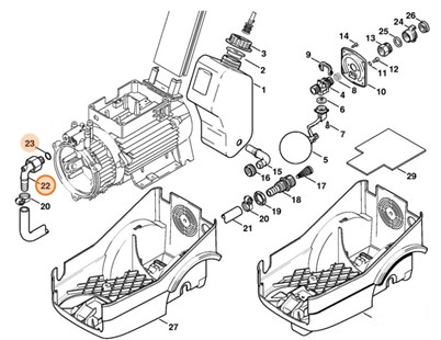 Przyłącze węża, Stihl 47227007300