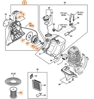 Urządzenie rozruchowe, Stihl 41821904001