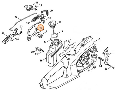 Zbiornik oleju, Stihl 12093504401