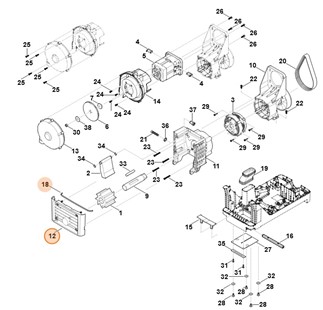 Osłona kompl., Stihl 60137008901