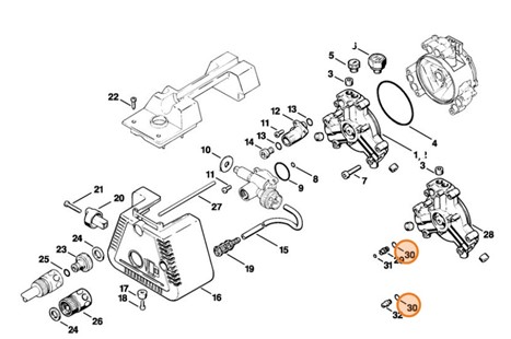 Okrągły pierścień uszczelniający 8x1, Stihl 96459457481