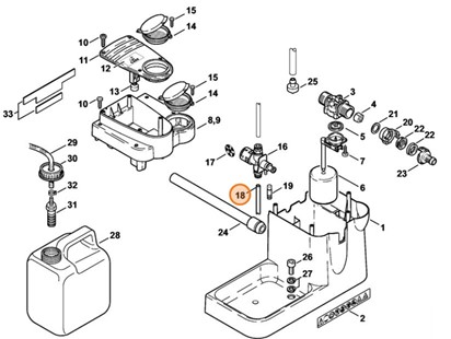 Przewód paliwowy 4x1 mm x 1 m, Stihl 47525231300