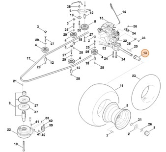 Tulejka odległościowa, Stihl 61657642800