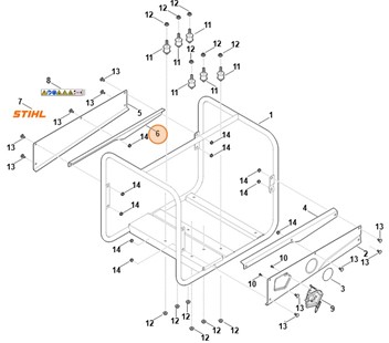 Osłona blaszana, Stihl VB057631620