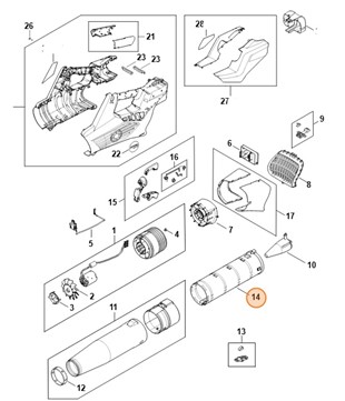 Rura dmuchawy, Stihl BA047015400