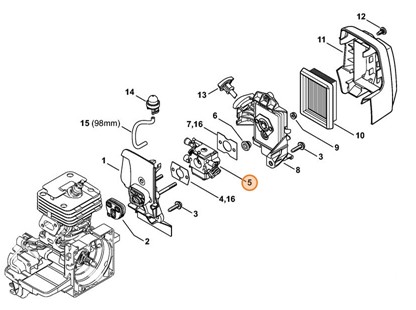 Gaźnik 4134/28, Stihl 41341200628