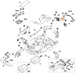 Płytka drukowana (napęd str. prawa), Stihl 63094305268