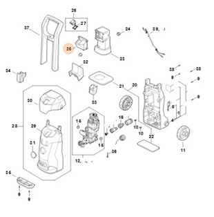 Obudowa przełącznika, Stihl RE024321000