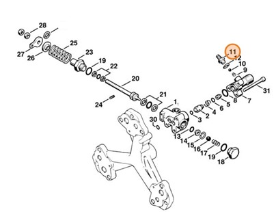 Obudowa zaworu, Stihl 47055121200