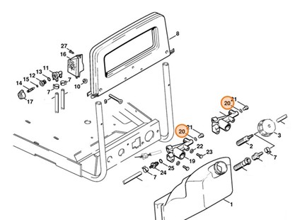 Pierścień uszczelniający 8x12, Stihl 96368150640