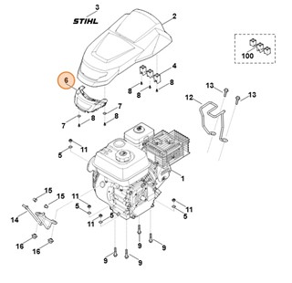 Pokrywa (osłona), Stihl 62507173604