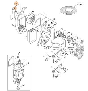 Pokrywa filtra, Stihl 42441401006