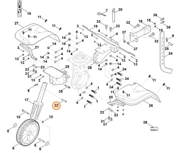 Sworzeń, Stihl 62517118500